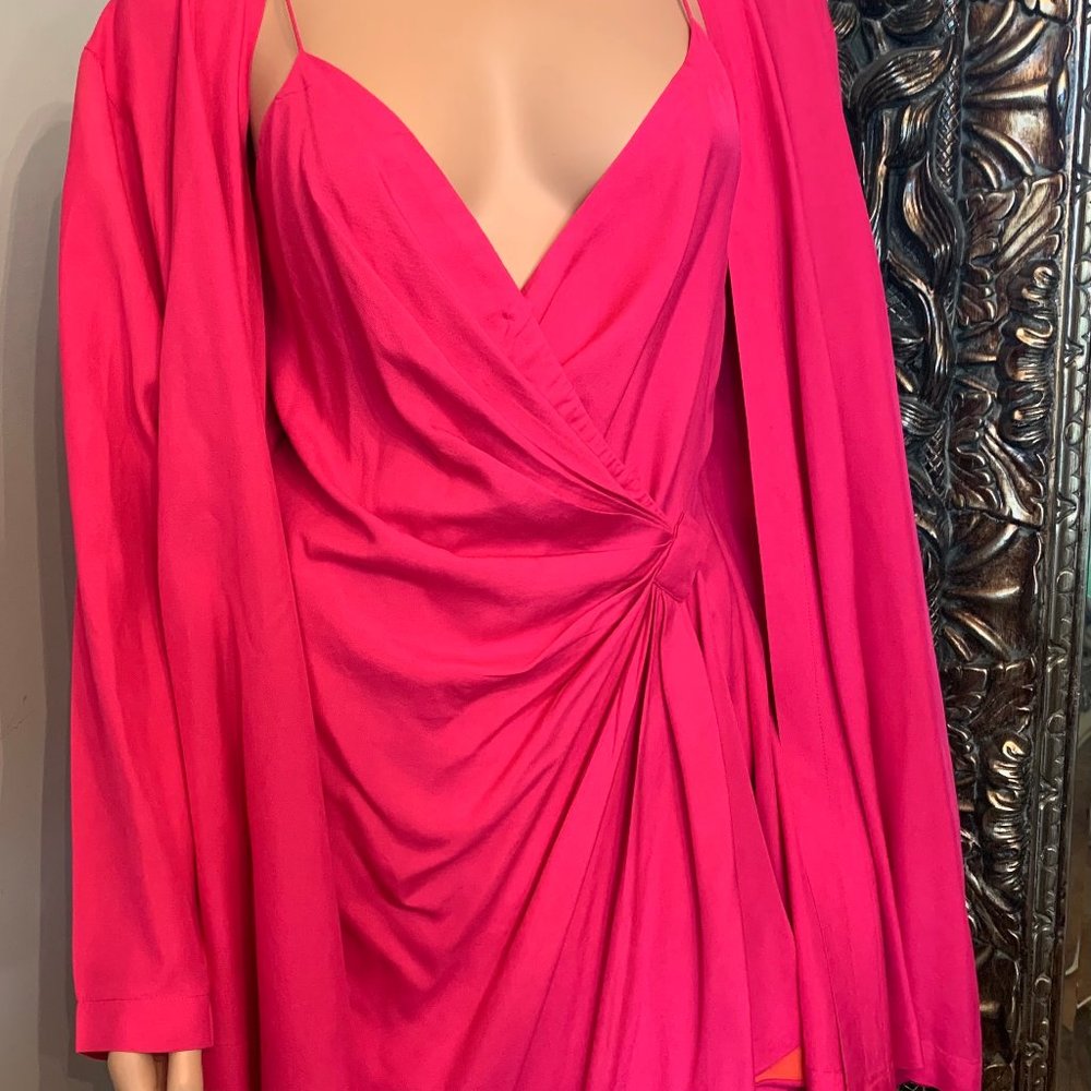 Bloomingdales Silk Pink Dress Set